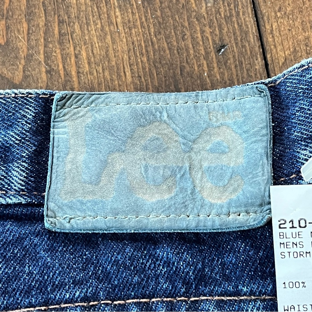 Vintage Lee Stormrider Denim Blue Jeans Big & Tall Mens 52x32 Made In USA NWT - Picture 4 of 9
